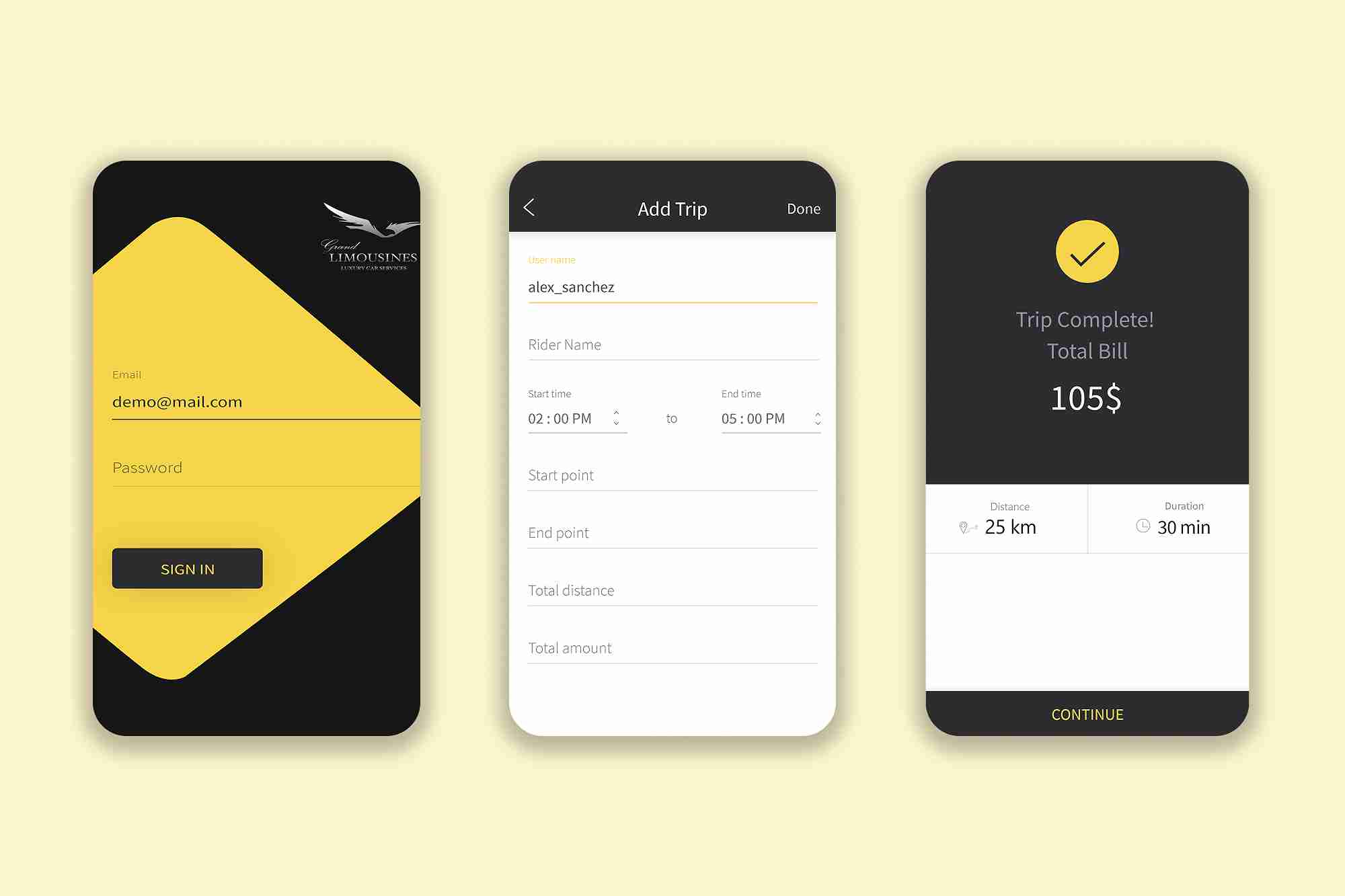 Ride Sharing Customer App